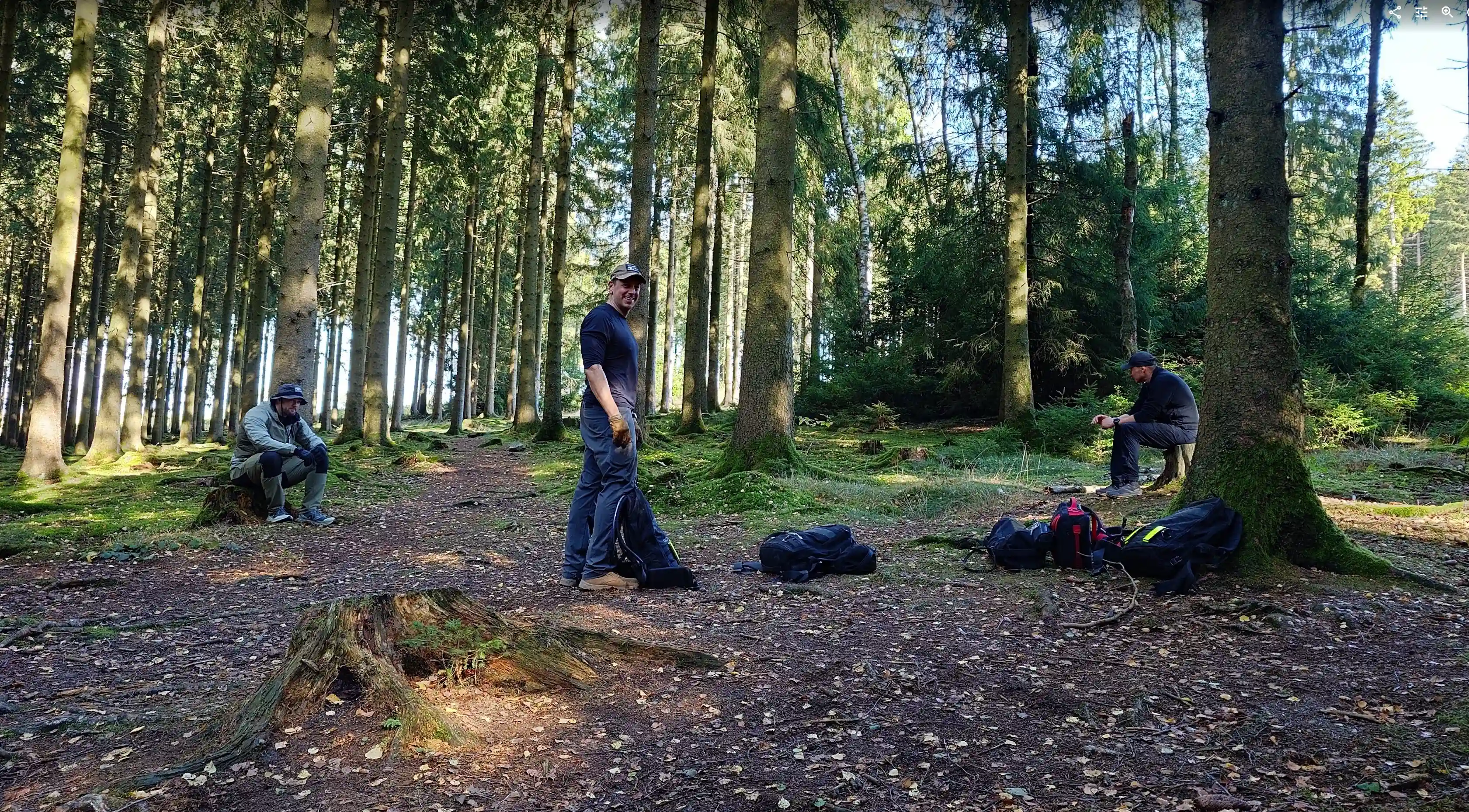 Image: The Team awaiting the news to go out and explore the bunkers.