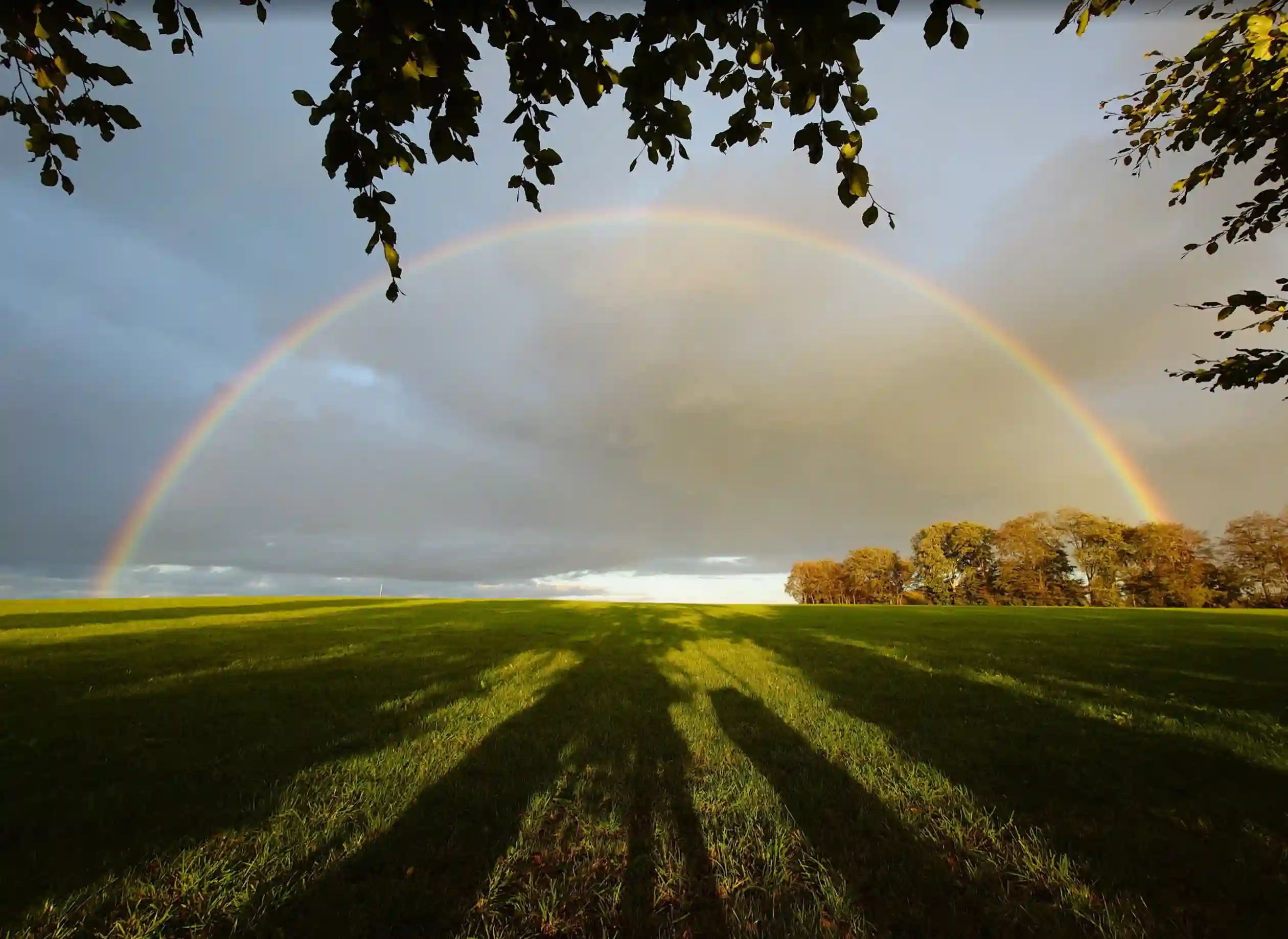 Image: Rainbow spectacular as a visual reward.